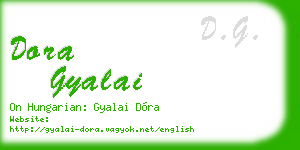 dora gyalai business card
